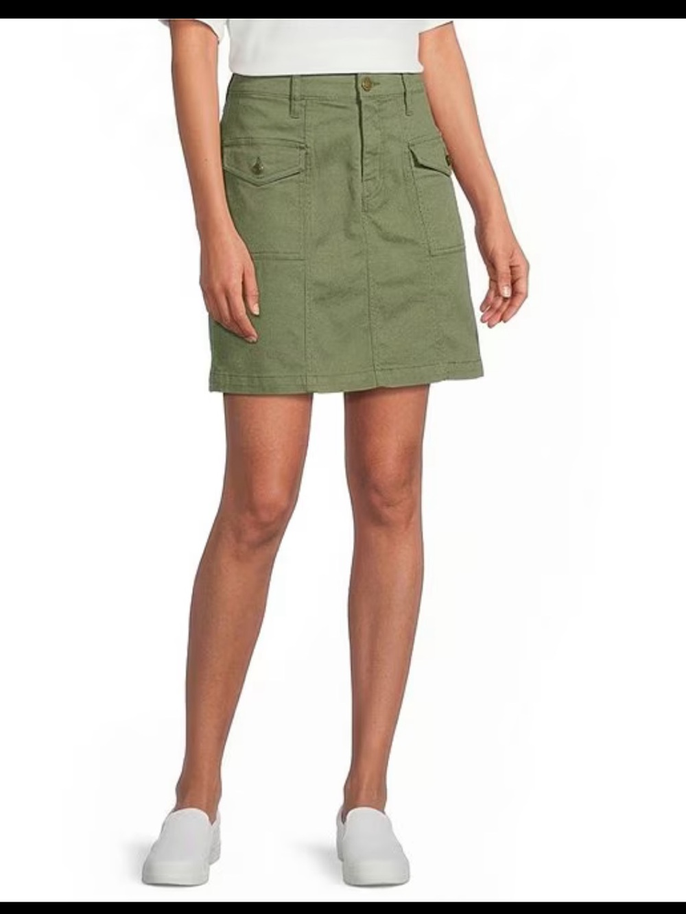 Sage Green Skirt with built-in shorts